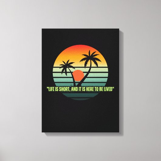 Stretched Canvas Print,Motivational Quote Wall Art (Voorkant)