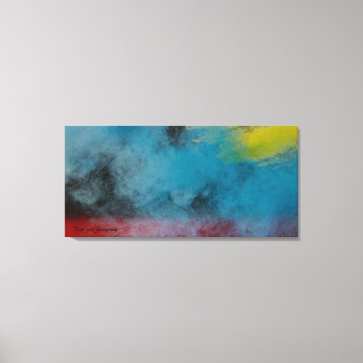 Stretched Canvas Print Space smoke (Voorkant)