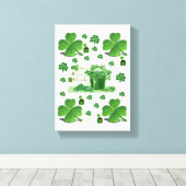 Stretched Canvas print St. Patrick's Day (Insitu (Houten vloer))