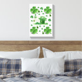 Stretched Canvas print St. Patrick's Day (Insitu (Slaapkamer))