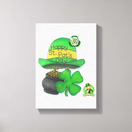 Stretched Canvas print St. Patrick's Day (Voorkant)