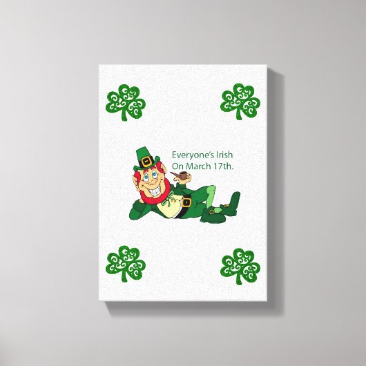 Stretched Canvas print St. Patrick's Day (Voorkant)