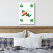 Stretched Canvas print St. Patrick's Day (Insitu (Slaapkamer))