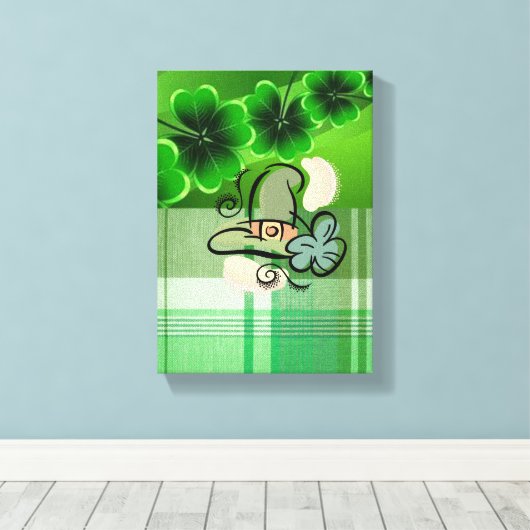 Stretched Canvas print St. Patrick's Day (Insitu (Houten vloer))