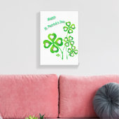 Stretched Canvas print St. Patrick's Day (Insitu (Woonkamer))