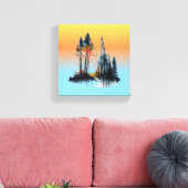 Stretched Canvas Print - Strand (Insitu (Woonkamer))