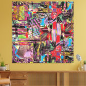 Stretched Canvas Print – Urban Fractals (Insitu (Woonkamer))