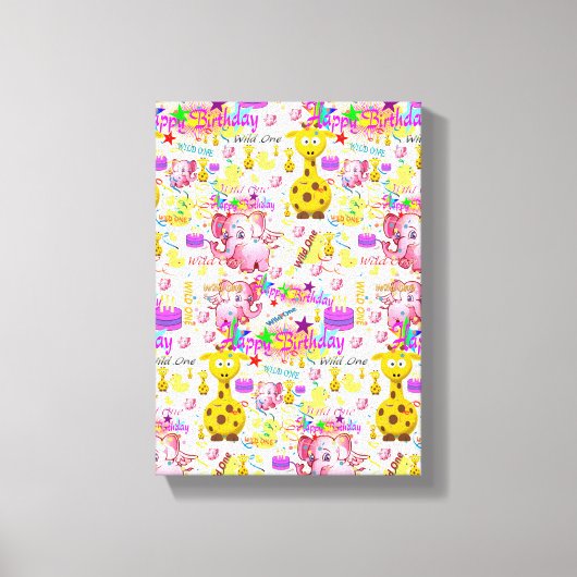 Stretched Canvas print Wild One (Voorkant)