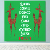 Stretched Canvas - Santa's Rendier - Rudolph (Insitu (Houten vloer))