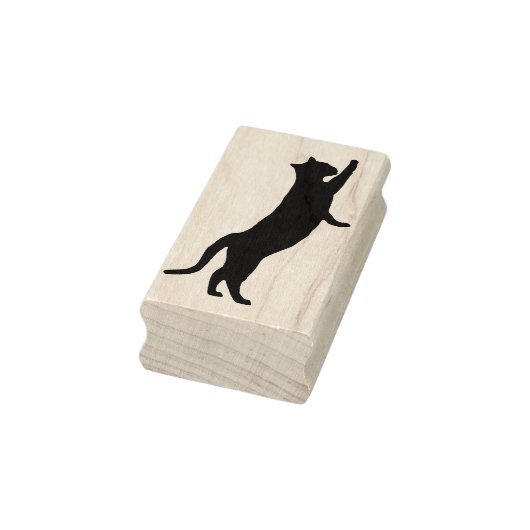 Stretching kat silhouet art stempel (Stempel)