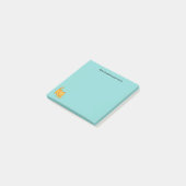 Stretching Orange Tabby Cat Green Custom Text Post-it® Notes (Schuin)