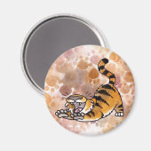 Stretching Tiger Magnet Magneet (Voorkant / Achterkant)