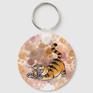 Stretching Tiger Sleutelhanger