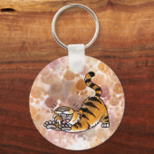 Stretching Tiger Sleutelhanger (Voorkant)