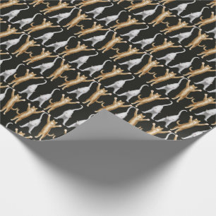 Stretching Yoga Cats Wrapping Paper Cadeaupapier