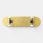 Strets van goud, goudglitterskateboard skateboard (Horizontaal)