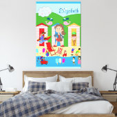 Strette Canvas Print Beach Summer Fun (Insitu (Slaapkamer))