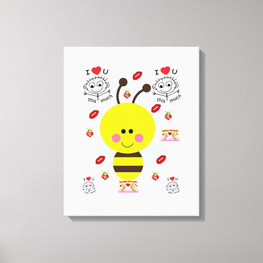 Strette Canvas Print Valentijnse borrel (Voorkant)