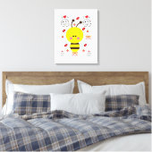 Strette Canvas Print Valentijnse borrel (Insitu (Slaapkamer))