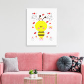Strette Canvas Print Valentijnse borrel (Insitu (Woonkamer))