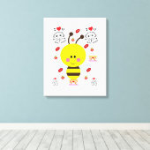 Strette Canvas Print Valentijnse borrel (Insitu (Houten vloer))