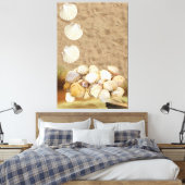 Stretted Canvas Print Beach Clams Sand (Insitu (Slaapkamer))