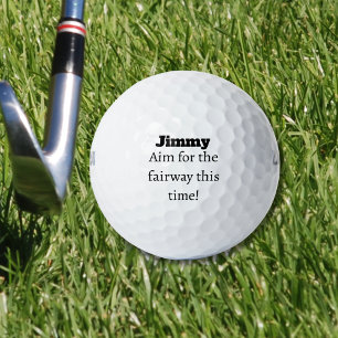 Streven naar de naam van de vaarweg golfballen