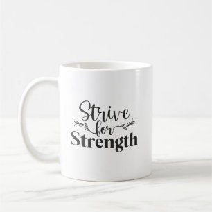 Streven naar kracht - Gym, drukte, succes Koffiemok