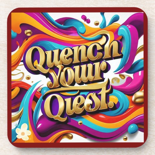 "Streven naar uitmuntendheid" Bier Onderzetter (Voorkant)