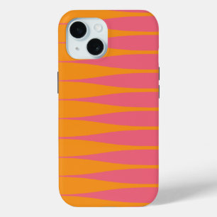 Striation Oranje en Hot Pink iPhone Hoesje