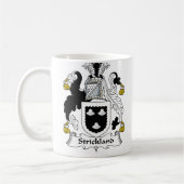 Strickland Family Crest Koffiemok (Links)