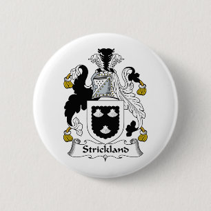 Strickland Family Crest Ronde Button 5,7 Cm