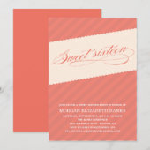 STRICTIONS RUSTIQUES | INVITATION SWEET SIXTEEN (Devant / Derrière)