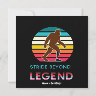 Stride Beyond Legend Sasquatch Amputee Vintage Kaart
