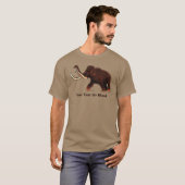 Striding Wooly Mammoth T-shirt (Voorkant volledig)