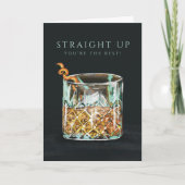 Stright Up Your the Best Whiskey Glass Anniversair (Devant)