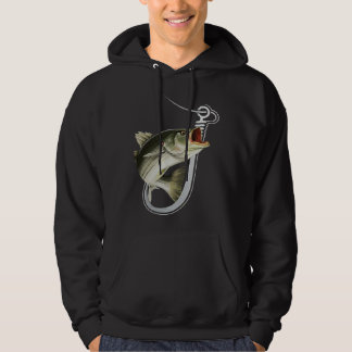 Striiped Bass Fishing Fish Hook Hoodie