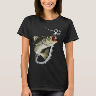 Striiped Bass Fishing Fish Hook T-shirt