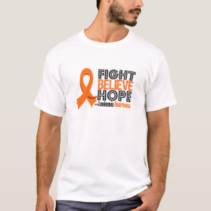 Strijd geloof hoop - leukemie t-shirt