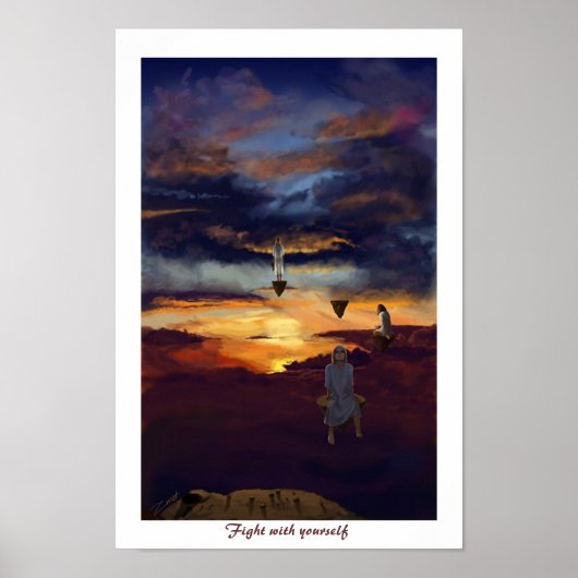 Strijd met jezelf poster (Voorkant)