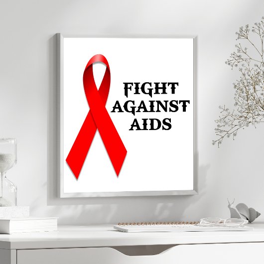 strijd tegen aids poster