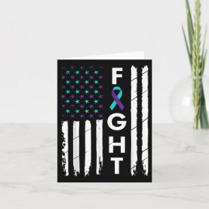 Strijd tegen American Flag Ribbon Zelfmoord Preven Kaart
