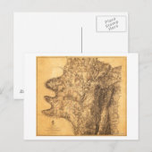 Strijd tegen Antietam - Kaart van de burgeroorlog  (Voorkant / Achterkant)