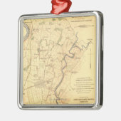 Strijd tegen Antietam - Panoramische Kaart voor de Metalen Ornament (Links)