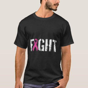 Strijd tegen borstkanker - Roze militaire stijl T-shirt