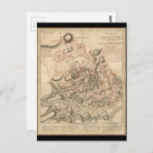 Strijd tegen Brandywine American Revolution Map 17 Briefkaart (Voorkant / Achterkant)