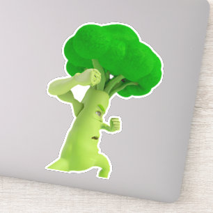 Strijd tegen Brooccccolllliiii! Broccoli-Sticker Sticker