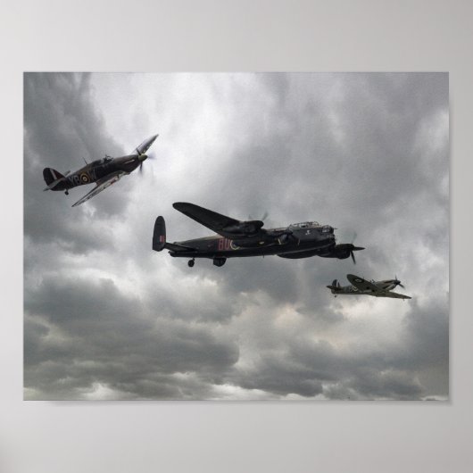 Strijd tegen de Britse Memorial Flight Poster (Voorkant)