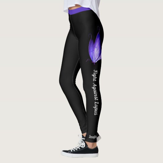 Strijd tegen de Leggings van Lupus aangepaste teks (Links)