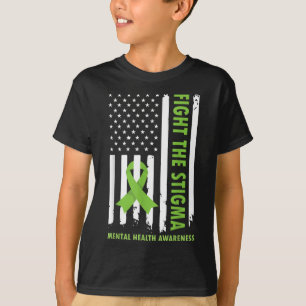 Strijd tegen het stigma Vlag VS Geestelijke Gezond T-shirt